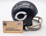 Gale Sayers Signed Chicago Bears Throwback Mini Helmet authenticated by Steiner