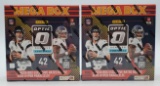 2 Sealed Panini 2024 Donruss Optic O Football Mega Box Blue Hyper, Autographs, Memorabilia Cards