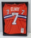 JSA Authentic John Elway Autograph Framed Jersey
