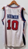 AbsoluteAuthentics Authentic Dennis Rodman Autograph Detroit Pistons Jersey