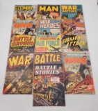13 1950Õs Golden Age War and Battle Comic Books including Battle Ground, Warfront, and more
