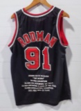 Absolute authentic Authentic Dennis Rodman Autograph Chicago Bulls Jersey