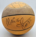 PSA Authentic Magic Johnson Autograph Signature on Los Angeles Lakers NBA Basketball