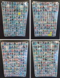4 Topps 1990 Football Trading Cards Uncut Sheets, 528 Cards, HOFÕs, Rookies
