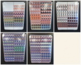 5 Pro Set 1990 Football Trading Cards Uncut Sheets, 450 Cards, Mario, Simms, Sanders, Montana
