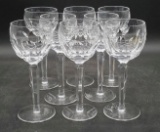 (8) Waterford Crystal Sheila Hock Wine Glasses