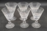 (6) Waterford Crystal Tramore Claret Wine Glasses