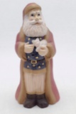 Fenton Art Glass Patriotic Santa Claus with Kitten