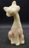Fenton Burmese Alley Cat Uranium Glass