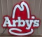 5ft Arby's Lighted Embossed Lexan Advertising Sign