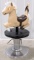 Vintage Playworld Aluminum Horse Child's Barber Chair