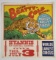 Vintage Clyde Beatty Cole Bros Circus Poster w Tiger Graphic