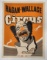 Vintage Hagan-Wallace Circus Poster w/ Clown Graphic