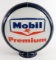 Mobil Premium Gas Pump Globe w/ Glass Lens & Capcolite Body