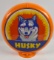 Contemporary Husky Gasoline Gas Pump Globe w/ Glass Lenses