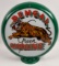 Contemporary Bengal Green Gasoline Gas Pump Globe w/Glass Lenses