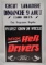 Vintage French Ford Imperial Hell Drivers Demolition Derby Cardboard Advertising Sign