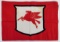 Vintage Mobil Oil Pegasus Cloth Red Racing Flag