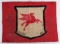 Vintage Mobil Oil Pegasus Cloth Red Racing Flag
