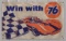 Vintage Union 76 Auto Racing Canvas Advertising Banner