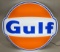 Gulf Service Station Embossed Lighted Custom Sign