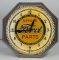 Vintage Genuine Ford Parts Neon Advertising Clock By NPI