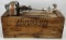 Vintage Johnson Sea-Horse Outboard Boat Motor In Original Wooden Crate