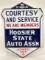 Early DSP Hoosier State Auto Association Sign