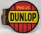 Vintage DSP Dunlop Tires French Flange Advertising Sign