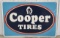 SST Vintage Cooper Tires Embossed Advertising Sign