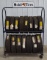 Vintage Mobil Service Station Tire Display Rack Full Of NOS Tires
