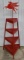 Custom Mobil Oil Oil Can Display Shelf / Rack w/ 2 SSP Die-Cut Signs
