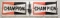 Nearly 8ft Vintage Champion Spark Plugs Advertising Banner