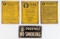 Set Of 4 Early SST Standard Oil Safety First Signs