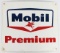 Vintage SSP Mobil Premium Gas Pump Plate Advertising Sign