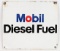 Vintage SSP Mobil Diesel Fuel Gas Pump Plate Advertising Sign