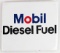 Vintage SSP Mobil Diesel Fuel Gas Pump Plate Advertising Sign