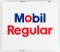 Vintage SSP Mobil Regular Gas Pump Plate Advertising Sign