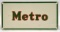 Vintage SST Mobil Metro Gas Pump Plate
