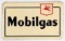 Vintage SST Mobilgas Embossed Service Station Advertising Sign