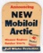 Large Vintage Mobiloil Arctic Cardboard Advertising Sign 44x33