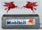 Custom Vintage Mobiloil Lighted Countertop Sign w/ Pegasus Graphics
