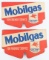 2) Vintage SOCONY Mobilgas DS Cardboard Radiator Cover Advertising Signs
