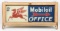 Vintage ROG Mobiloil Service Station Office Window Sign