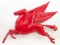Nearly 4ft Vintage Reproduction Mobil Pegasus Fiberglass Advertising Sign