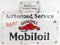 Early SSP Gargoyle Mobiloil Authorized Service Oil Rack Advertising Sign