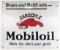 3ft Early SSP ÒRefill WithÓ Gargoyle Mobiloil Advertising Sign