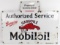 Early SSP Gargoyle Mobiloil Authorized Service Oil Rack Advertising Sign