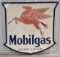 Large Vintage DSP SOCONY Mobilgas Die-Cut Shield Sign 58x56