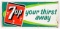 Vintage SST 7up Soda Embossed Advertising Sign